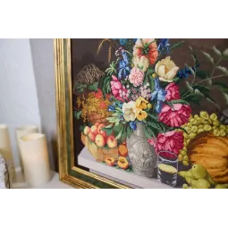 Zählstickerei-Set "Blumen und Früchte. 1839" 47,5x35,2 cm S/MK094