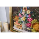 Counted cross stitch kit "Flowers and fruits. 1839" 47.5x35.2 cm S/MK094