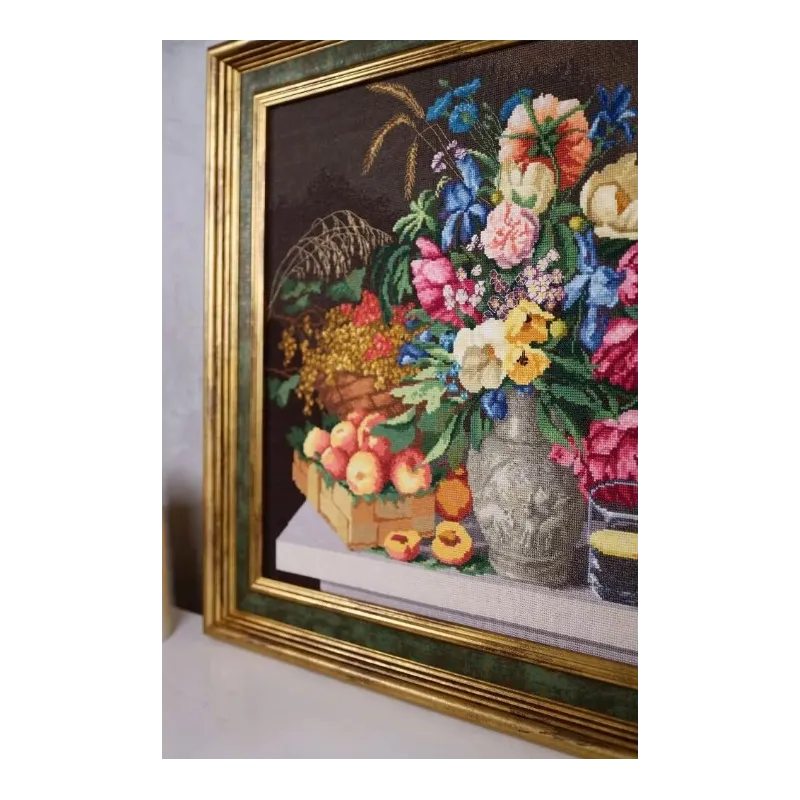 Zählstickerei-Set "Blumen und Früchte. 1839" 47,5x35,2 cm S/MK094