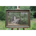 Набор для вышивания счетным крестом "Летний пейзаж" (В.А. Репин на мосту в Абрамцево) 1879. 54.5x34.5 cm S/MK101