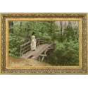 Counted cross stitch kit "Summer landscape" (V.A. Repin on the bridge in Abramtsevo) 1879. 54.5x34.5 cm S/MK101
