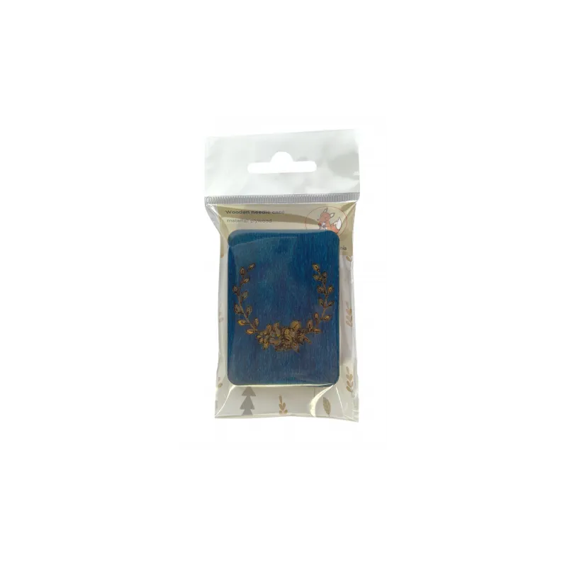 Nadelbehälter aus Holz "Blau" KF056/1