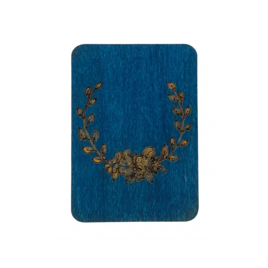 Wooden needle case "Blue" KF056/1