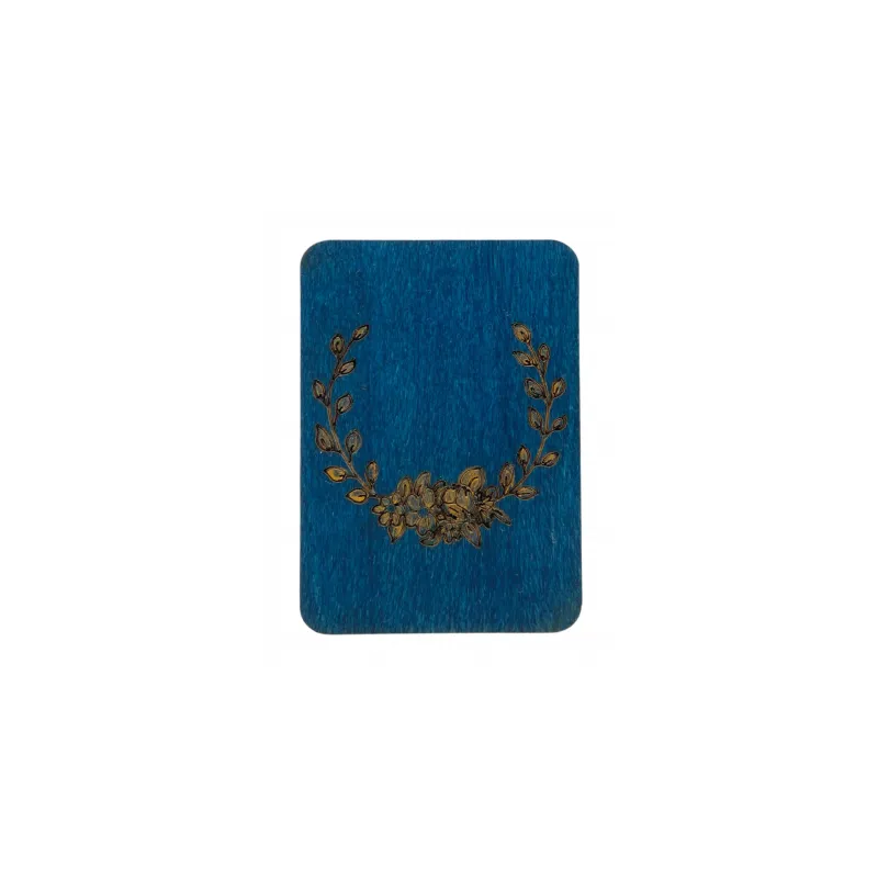 Nadelbehälter aus Holz "Blau" KF056/1