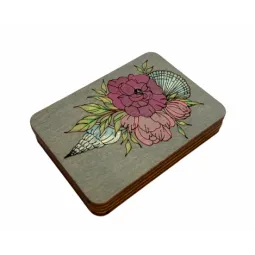 Wooden needle case "Grey" KF056/2