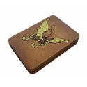Holz Nadel Etui "Schmetterling" (Handbemalt) KF056/3