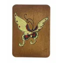 Holz Nadel Etui "Schmetterling" (Handbemalt) KF056/3
