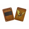Holz Nadel Etui "Schmetterling" (Handbemalt) KF056/3
