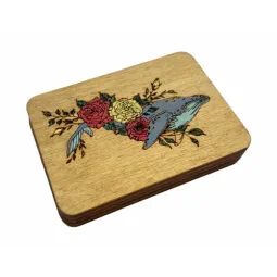 Wooden needle case "Whale" KF056/5