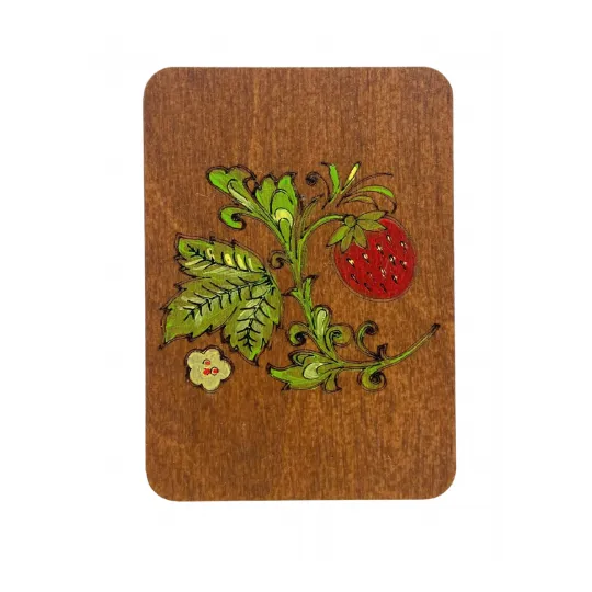 Wooden needle case "Polisander" (Hand-painted) KF056/6