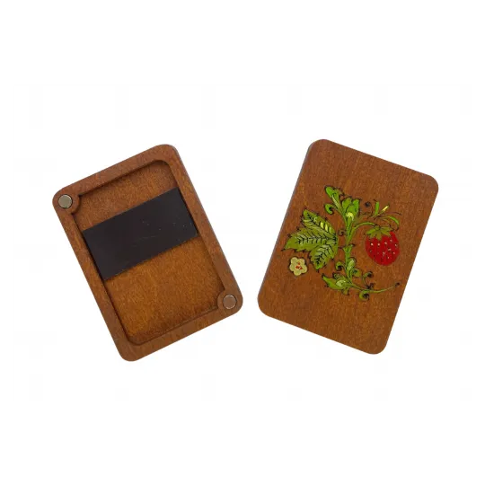 Wooden needle case "Polisander" (Hand-painted) KF056/6