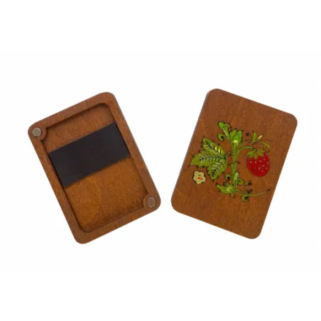 Wooden needle case "Polisander" (Hand-painted) KF056/6