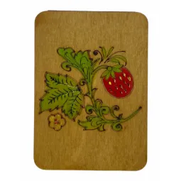 Wooden needle case "Oak" (Hand-painted) KF056/7