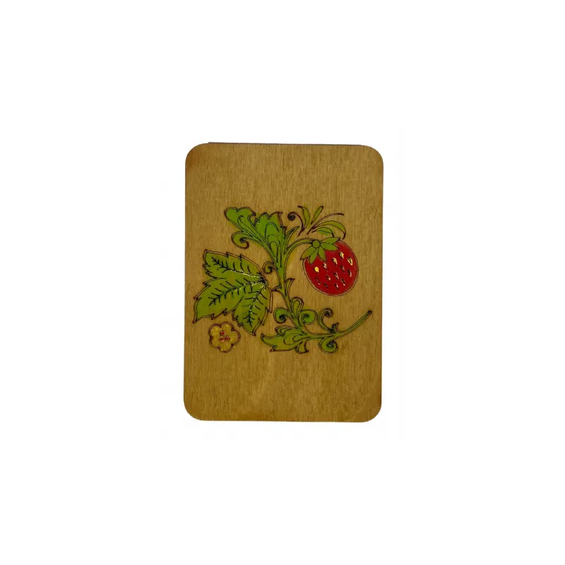 Wooden needle case "Oak" (Hand-painted) KF056/7