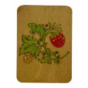 Wooden needle case "Oak" (Hand-painted) KF056/7