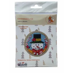 Weihnachtskugel "Schneemann" KF022/8-1