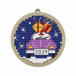 Рождественский шар "Автомобиль" KF022/8-3