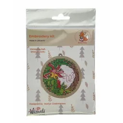 Kalėdų kamuolys "Žiemos vainikas" KF022/8-5