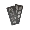 Boîte en bois pour perles "Motif gris" (1 niveau) KF027/10-1
