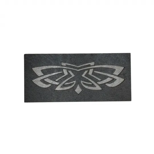 Boîte en bois pour perles "Motif gris" (2 niveaux) KF027/10-2