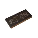 Boîte en bois pour perles "Motif gris" (2 niveaux) KF027/10-2