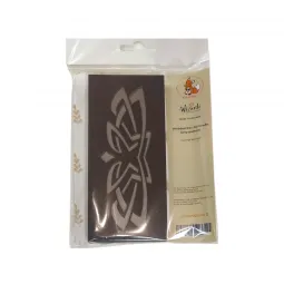 Medinė dėžutė karoliukams "Pilkas raštas" (2 lygiai) KF027/10-2