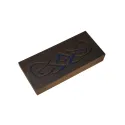 Wooden box for beads "Blue pattern" (1 level) KF027/11-1