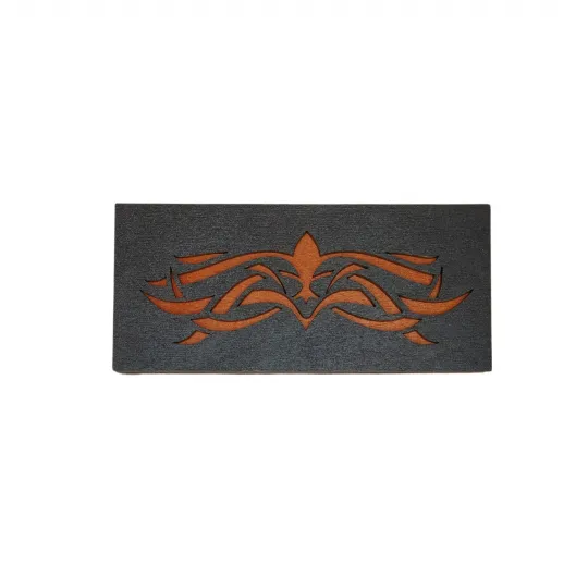 Boîte en bois pour perles "Motif orange" (1 niveau) KF027/12-1