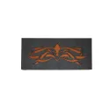 Boîte en bois pour perles "Motif orange" (1 niveau) KF027/12-1