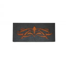 Boîte en bois pour perles "Motif orange" KF027/12-2