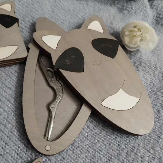 Scissors case "Raccoon" KF058/8