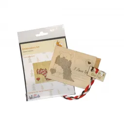 Деревянная открытка "Я люблю тебя. Медведь" KF022/132