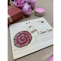 Medinis atvirukas "Aš tave myliu. Sraigė" KF022/133