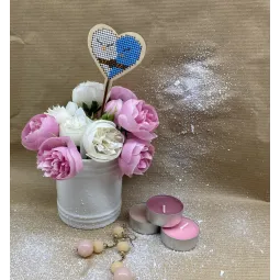 Topper. Herz "Zwei Hälften" KF022/24-5