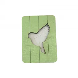 Étui à aiguilles en bois "Oiseau" KF056/12