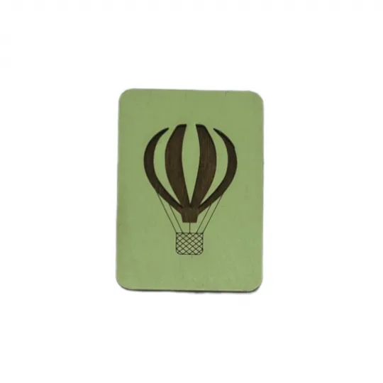 Étui à aiguilles en bois "Ballon vert" KF056/15
