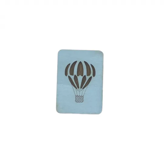 Étui à aiguilles en bois "ballon bleu" KF056/16