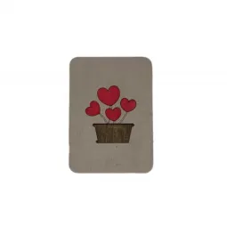 Wooden needle case "Romance" KF056/17