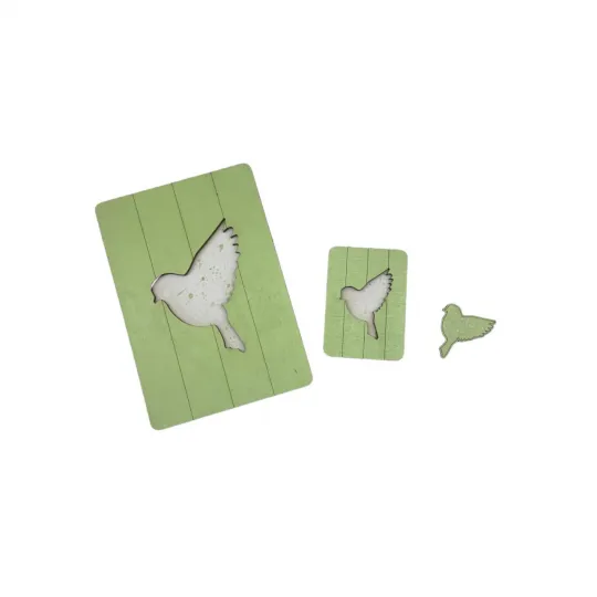 Holzkiste. Schere Etui "Bird" KF057/12