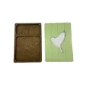 Boîte en bois. Étui à ciseaux "Oiseau" KF057/12