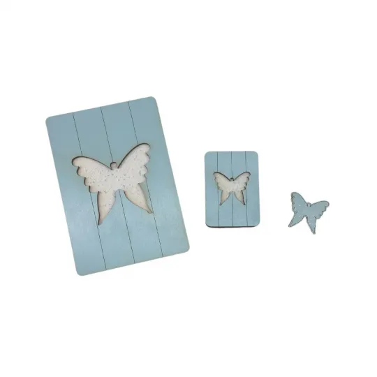 Boîte en bois. Étui à ciseaux "Papillon" KF057/13