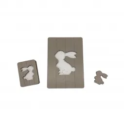 Boîte en bois. Étui à ciseaux "Lapin" KF057/14