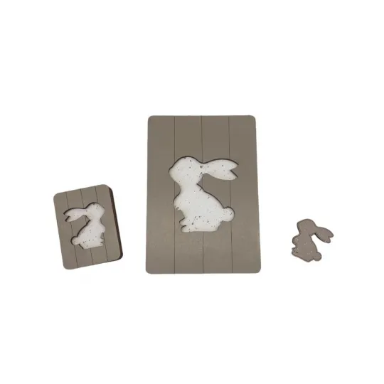 Holzkiste. Scheren-Etui "Hase" KF057/14