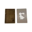 Holzkiste. Scheren-Etui "Hase" KF057/14