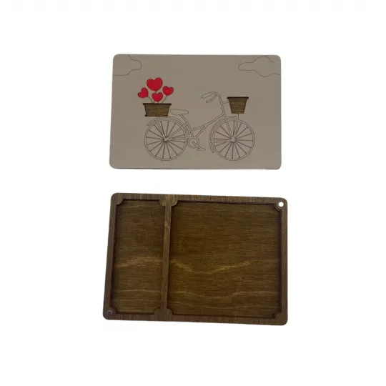 Boîte en bois. Étui à ciseaux "Romance" KF057/17