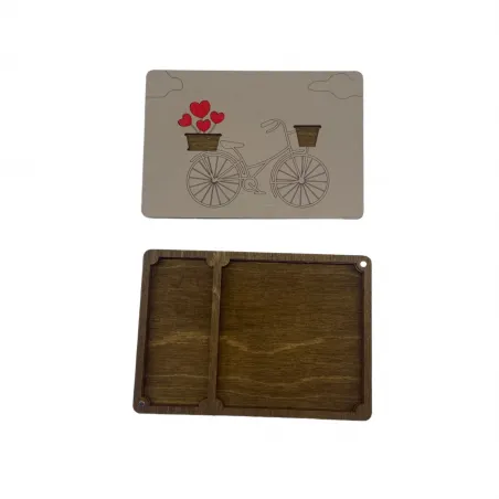 Boîte en bois. Étui à ciseaux "Romance" KF057/17