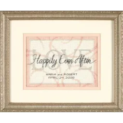 Kreuzstich-Set „Für immer glücklich. Hochzeitsurkunde“ 18 x 13 cm D65045