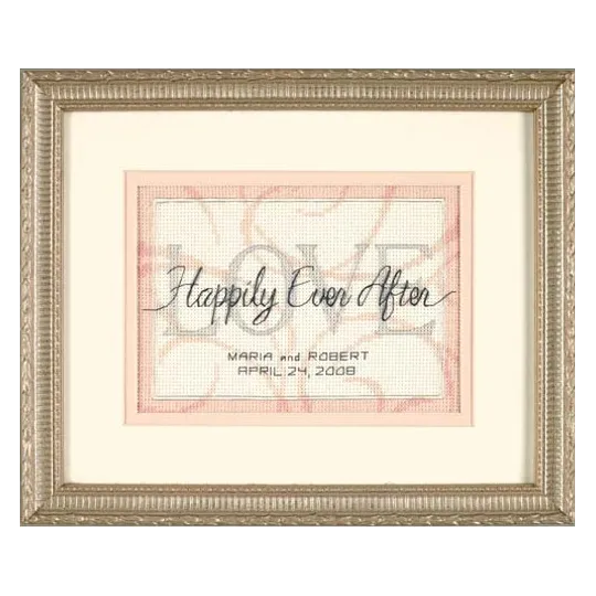 Cross-stitch kit "Happily Ever After. Wedding Record" 18 x 13 cm D65045