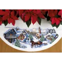 Kreuzstich-Set "Schlittenfahrt-Baumrock" 114 cm D70-08830