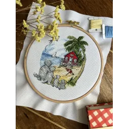 Kreuzstich-Set "Einweihungsparty. Katzen" SANN-32